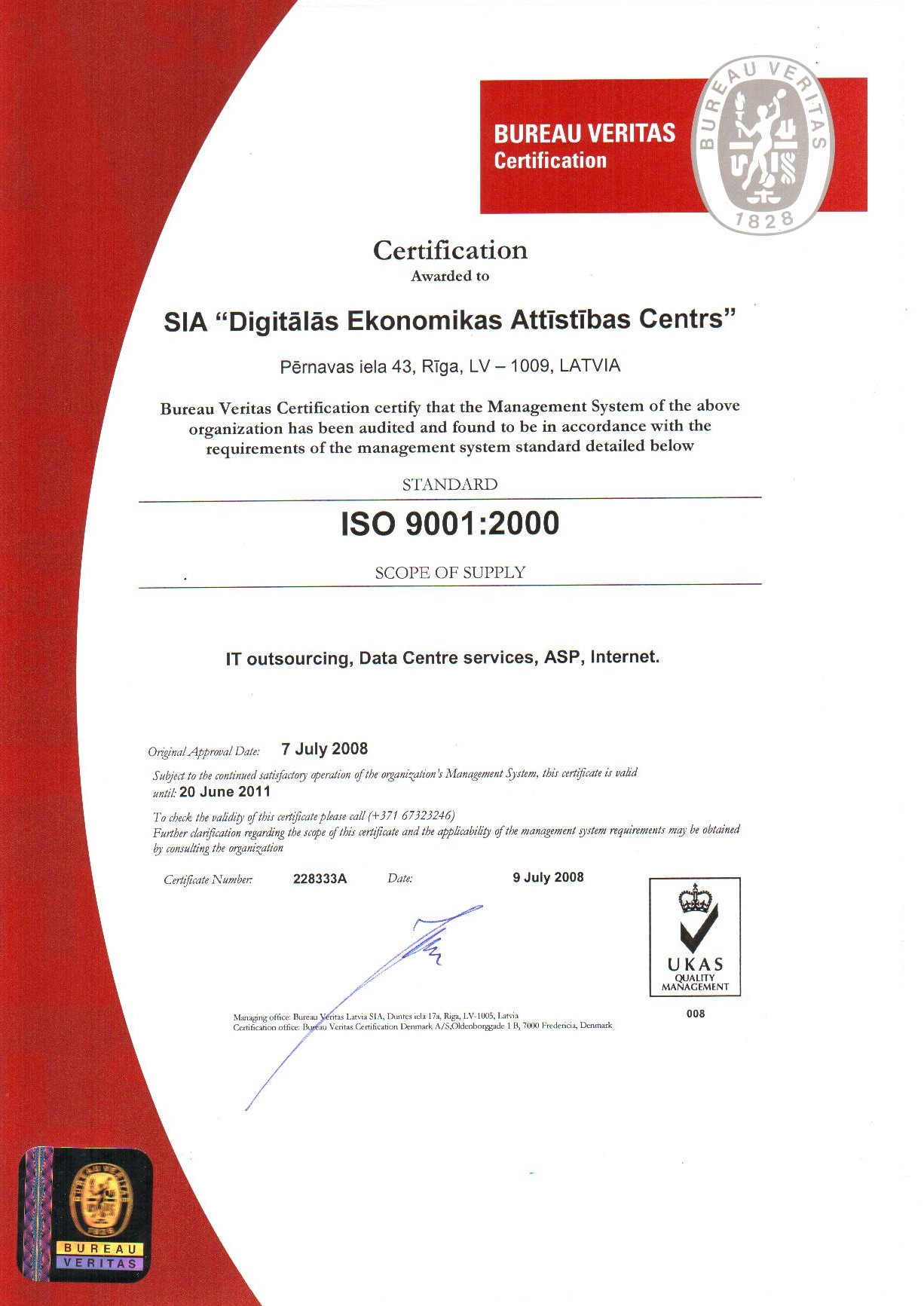 Test ISO-50001-CLA Registration